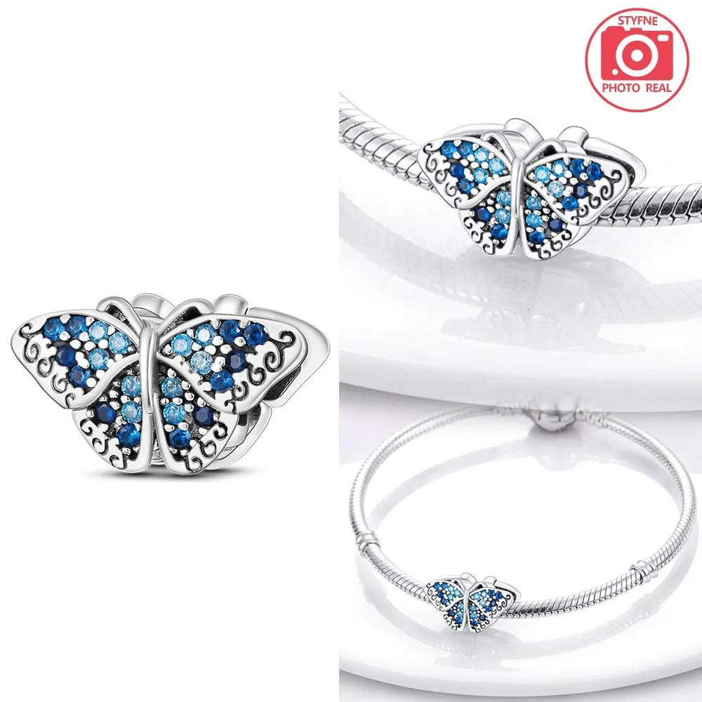 Butterfly Cross Pendant Copper Colors Charm Beads Fit Original Charms Bracelet Beads For Women Jewelry Making Gifts