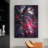 Dark Anime Girls Sexy Cyberpunk Gaming Neon Girl Posters and Prints Canvas Printing Wall Art Picture for Living Room Home Decor