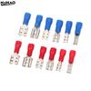 100Pc 2.8/4.8/6.3mm Insulated Spade Wire Connector Male Female Electrical Crimp Terminal Connector Wiring Cable Plug Red Blue