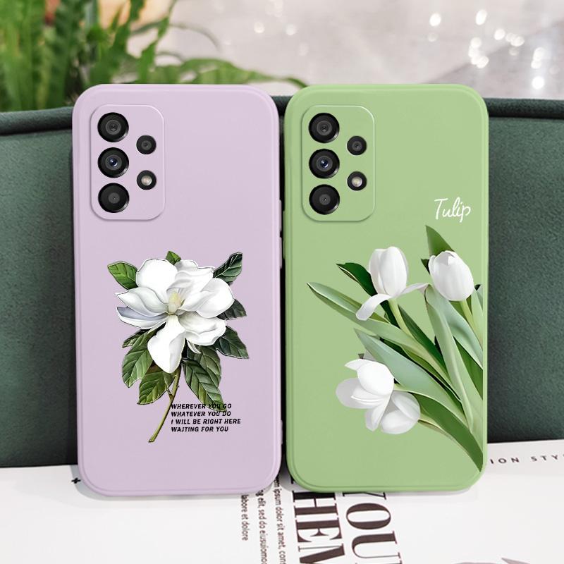 Mangnolia Case For Samsung Galaxy A73 A53 A33 A23 A13 A03 A72 A52 A52S A32 A22 A12 A02 A02S A71 A51 A31 A21S 4G 5G Cover