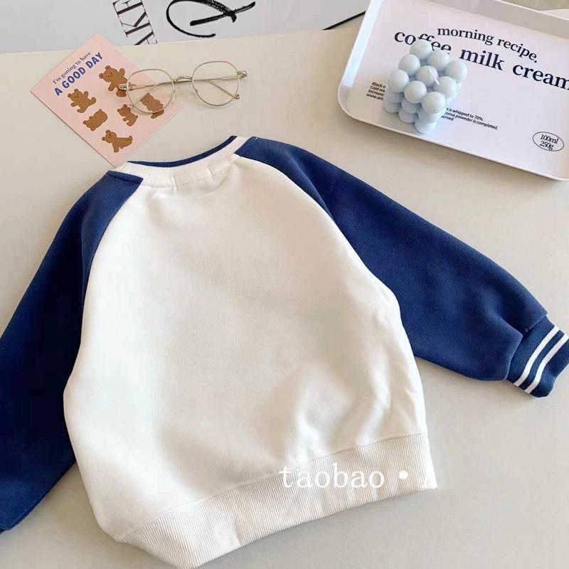 Boys Spring Autumn Block Hooded Sweatshirt with Car Track Print Long Sleeve Top