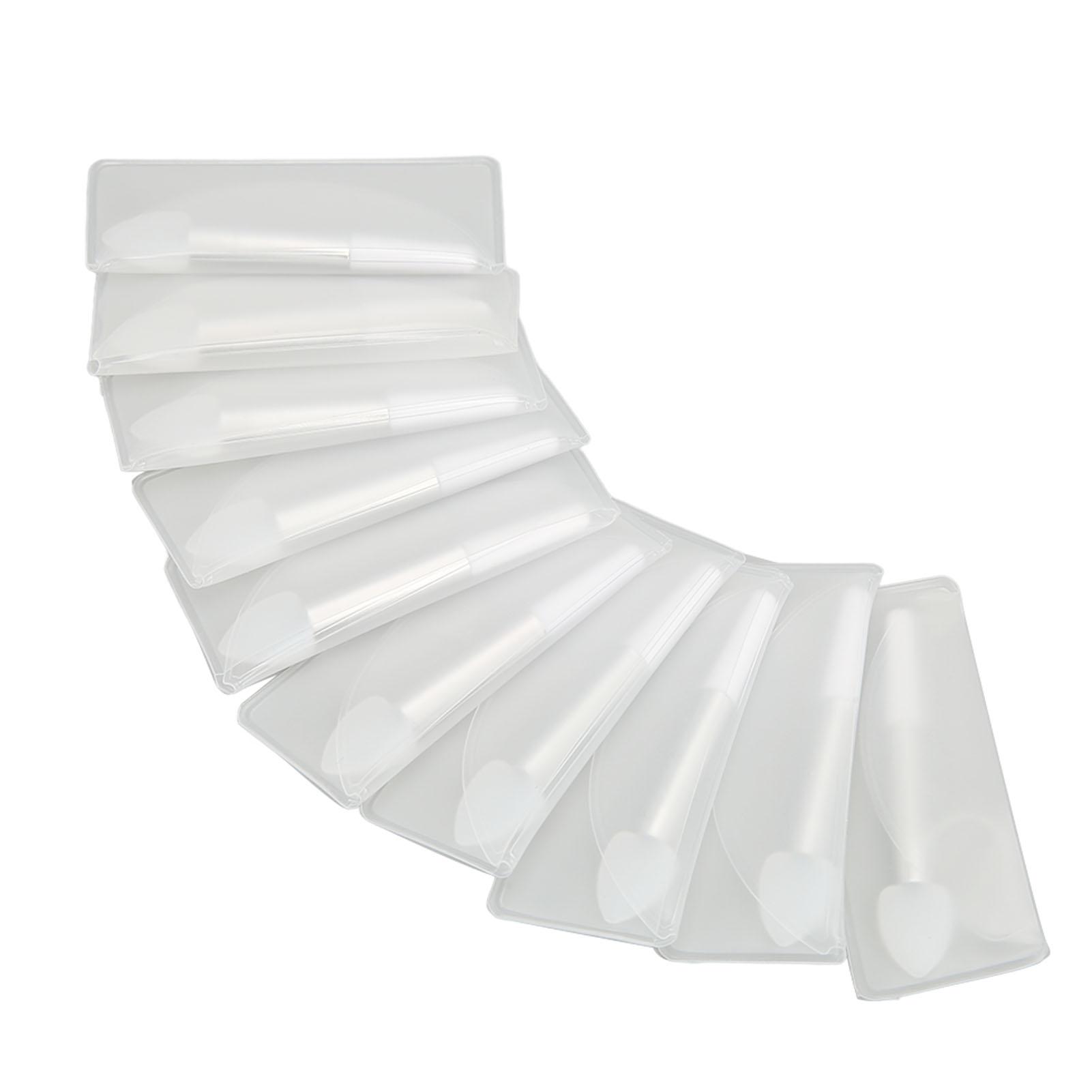 

10 шт. Мини-силиконовые кисточки для макияжа в форме сердца, портативные аппликаторы для губ и теней для век