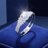 Women Bangle with Buckle Opening Closing Design, Sparkling Cubic Zirconia Bracelet, Formal Wear Wrist Accessory
