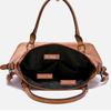 Large Capacity Tote Bag Retro Designer Women Handbags Soft Pu Leather Multi-Pocket Casual Ladies Shoulder Crossbody Bag