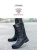 Men's Waterproof Non-Slip High-Top Rubber Rain Boots for Fishing and Car Wash