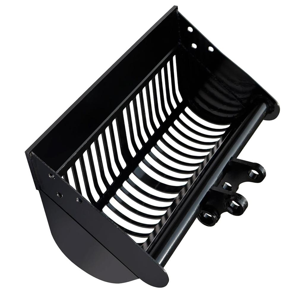 Minibagger Sieblöffel 600mm 23,6 Zoll Breite Sieblöffel für Sand Boden Gestein Filtration