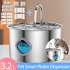 3.2L Automatic Pet Water Fountain Bowl Cat Water Fountain Dispenser with 2/8Pack Replaceable Filters Pet Filtered Water Fountain