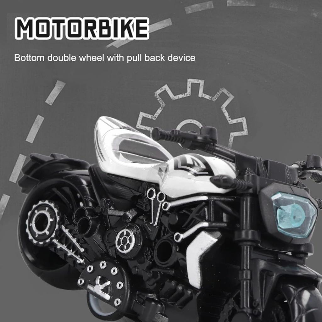 DUCATI SPEED Racing Motorcycles Toys, Motorcycle Model Outdoor Pulling Device Simulation