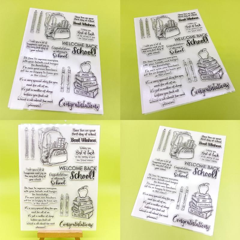 1 Sheet Clear Stamp Transparent Seal Stamp Card Making 3D Scrapbooking Paper Crafting Stamps Handmade Crafts Supplies
