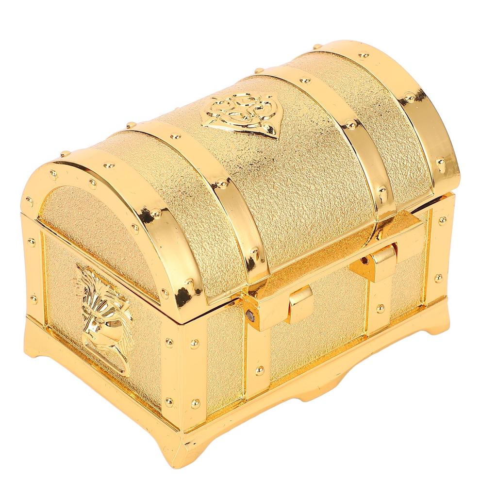 Vintage Jewelry Box European Style Exquisite Relief Pattern Antique Earring Necklace Bracelet