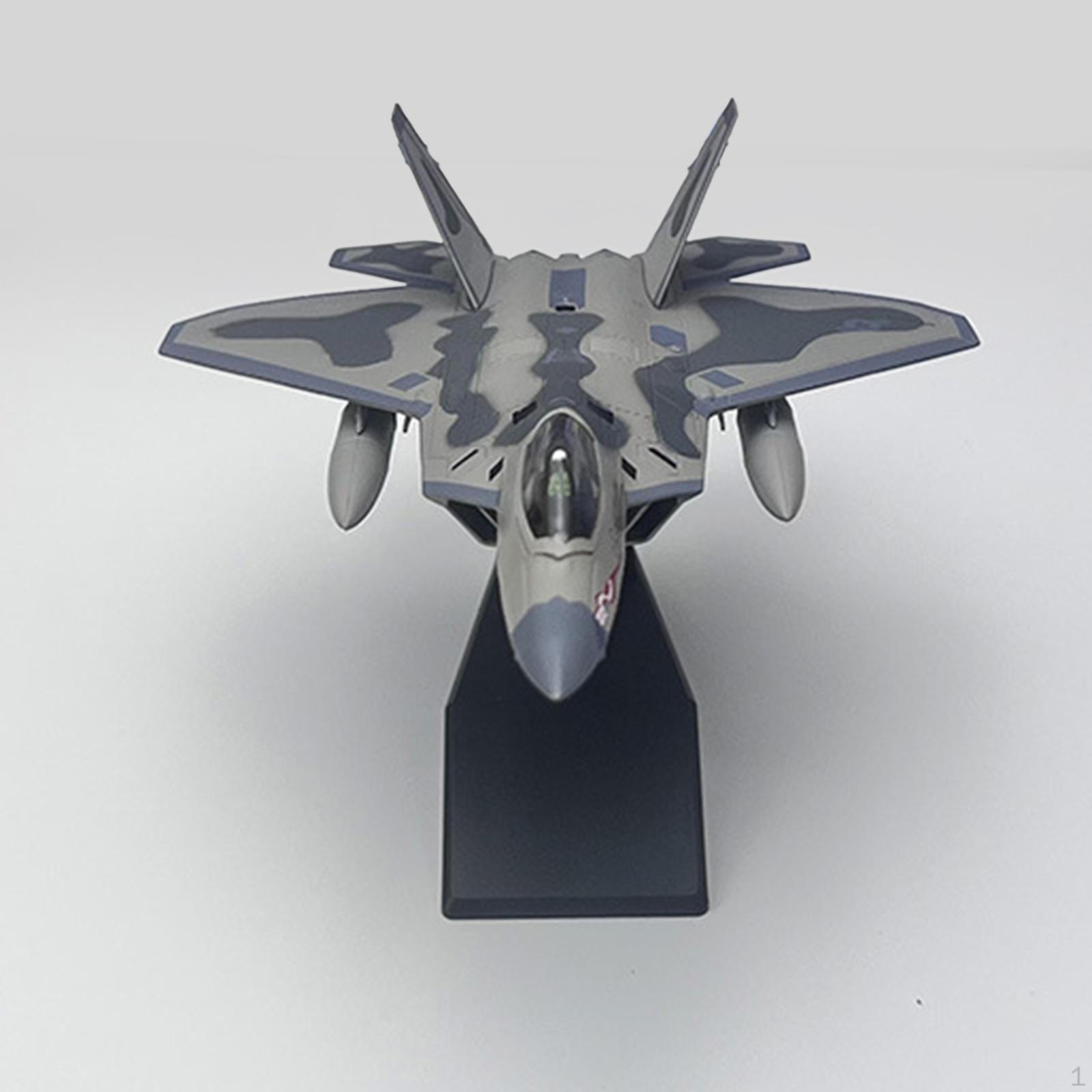 Fighter Jet Display Toy Aircraft 1:100 Alloy Collectible Airplane Children Plane for Gift Kids