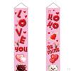 Garden Flag Decor Printed Romantic Holiday Banner Anniversary Valentines Day Party