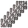 6 Sheets Premium Adhesive Numbers Stickers for Garbage Bins Mailbox Porch Pillars Street Number Signs Outdoor Long-Lasting DIY