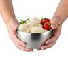 IMEEA Rice Bowls, Stainless Steel, Ramen Bowls, Noodle Bowls for Udon, Soba, and Buckwheat Noodles, Heat-Resistant, Double-Layered, 15.2cm, Set of 2,
