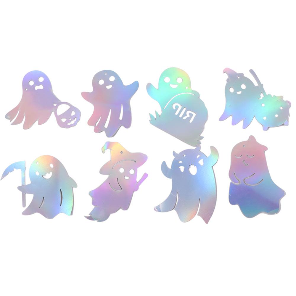 Spooky Ghost Hanging Garland Paper Spiral Banner  Birthday Celebration