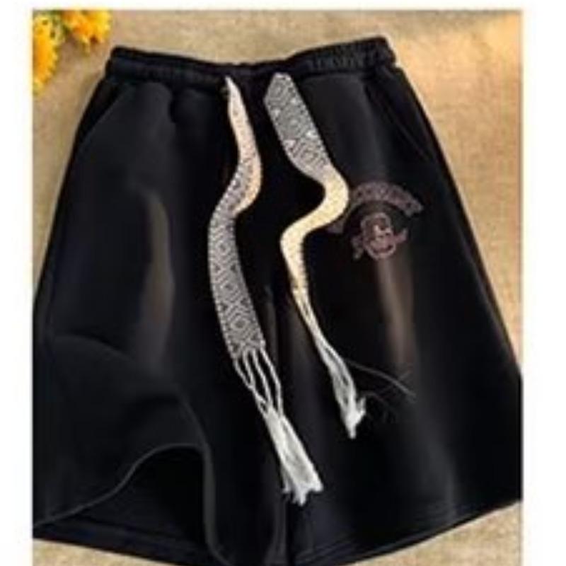 Shorts Men's Summer Thin Drawstring Elastic Waist Straight Casual Sports Five-point Pants