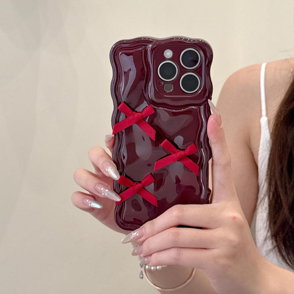 Bow Girl Cute Style iPhone 16 Pro Max/17/14/15 Soft Phone Case