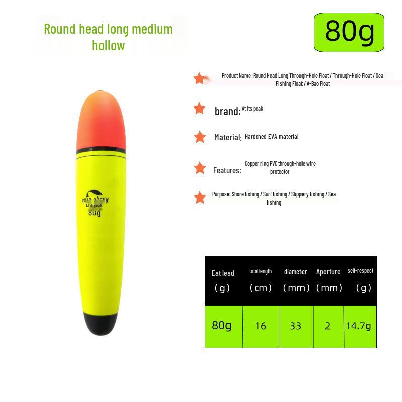 Zhongtong Dual Use Long Cast Fishing Rod with Day & Night Anti-Collision Float for Carp and Rock Fishing