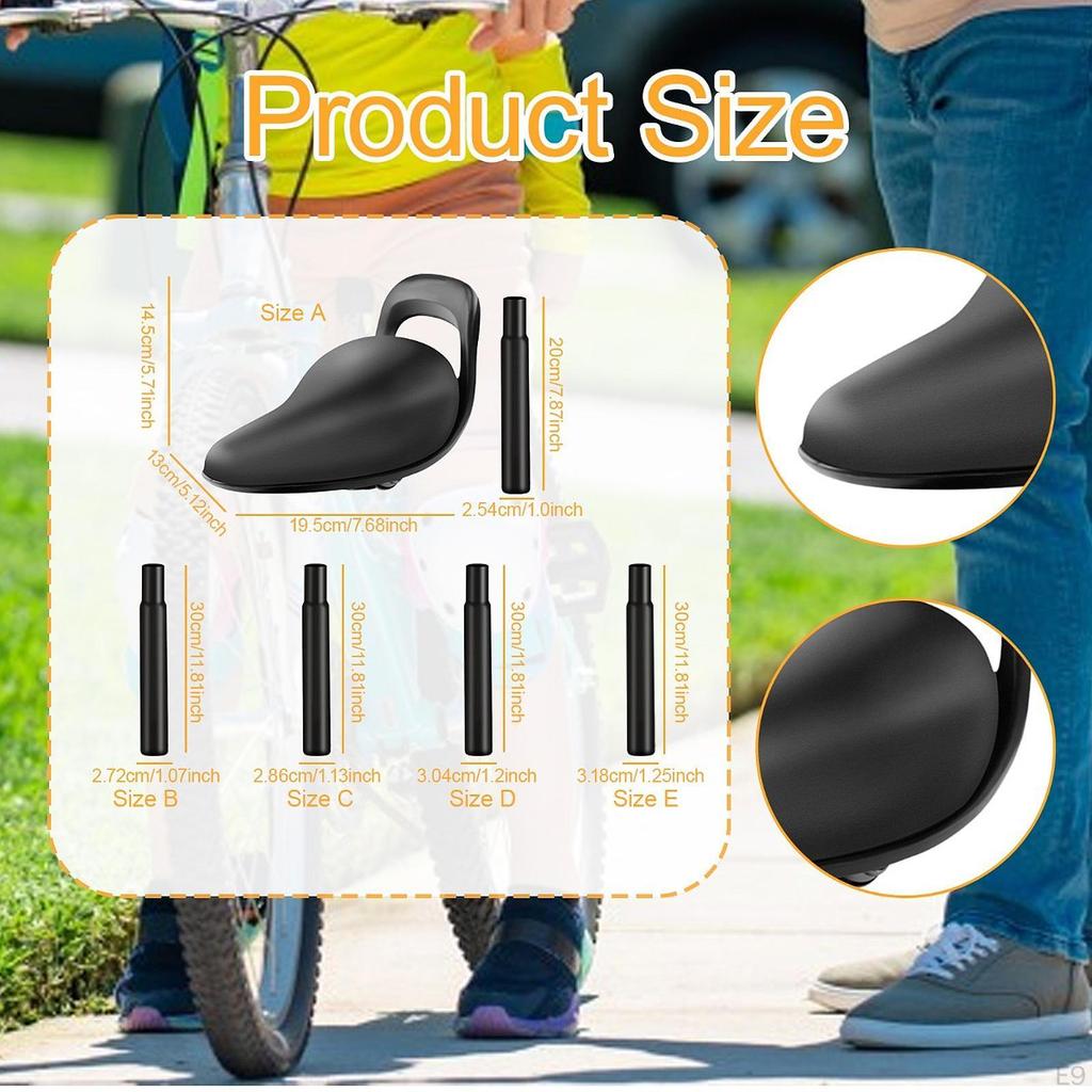 Bicycle Saddle for Children with Seatpost And Handle