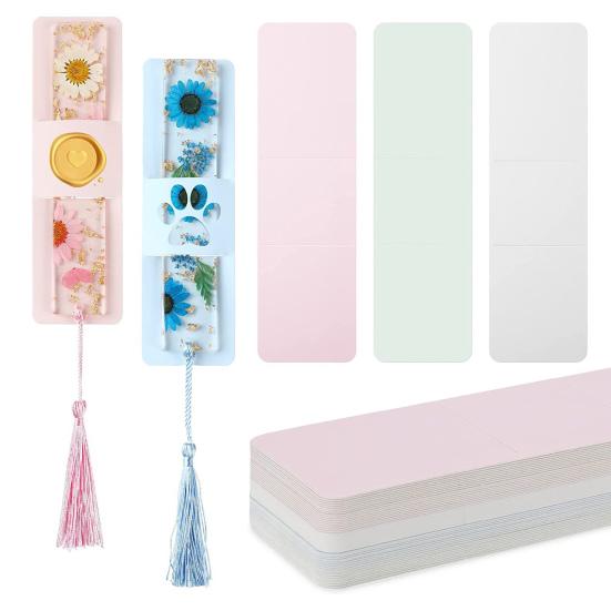 50 Stück DIY-Lesezeichen-Anzeigekarten. Personalisieren Sie Ihre Lesezeichen. Umweltfreundliche Lesezeichenkarten mittlerer Größe