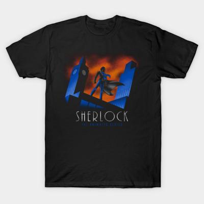 Asian Size Cotton Unisex Tshirt Print T-shirt Sherlock: The Animated Series T-shirt No-Cut Print Regular Fit
