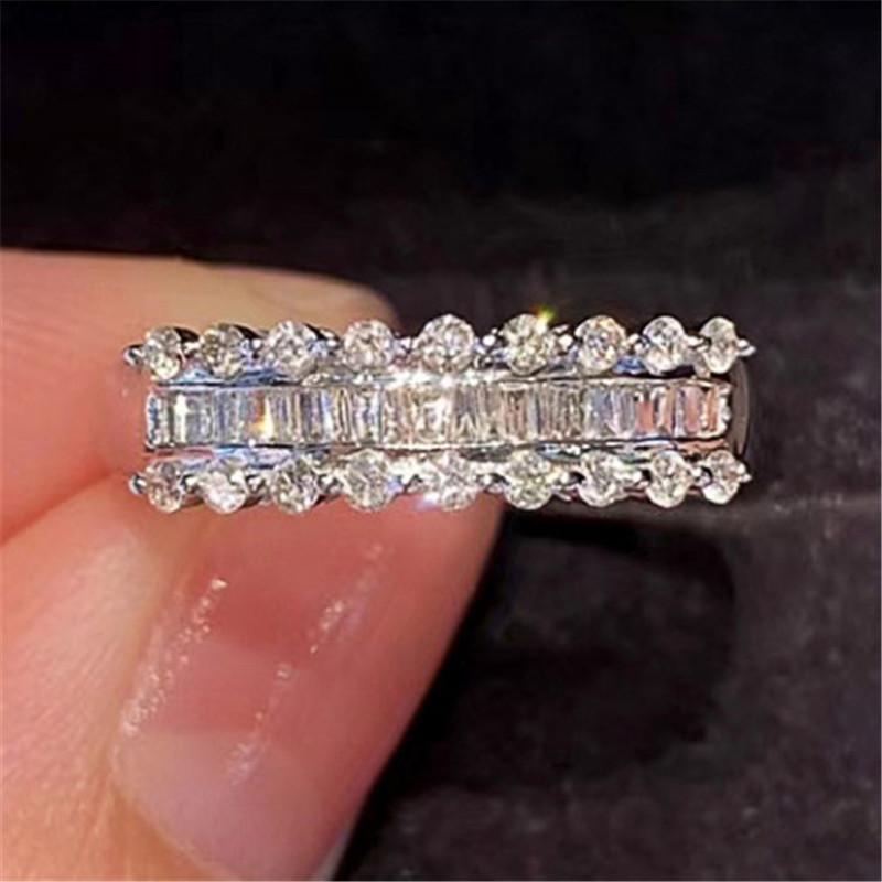 

Кольцо из стерлингового серебра для женщин, модное роскошное обручальное кольцо, великолепные аксессуары для пальцев, помолвочные украшения, подарки 6