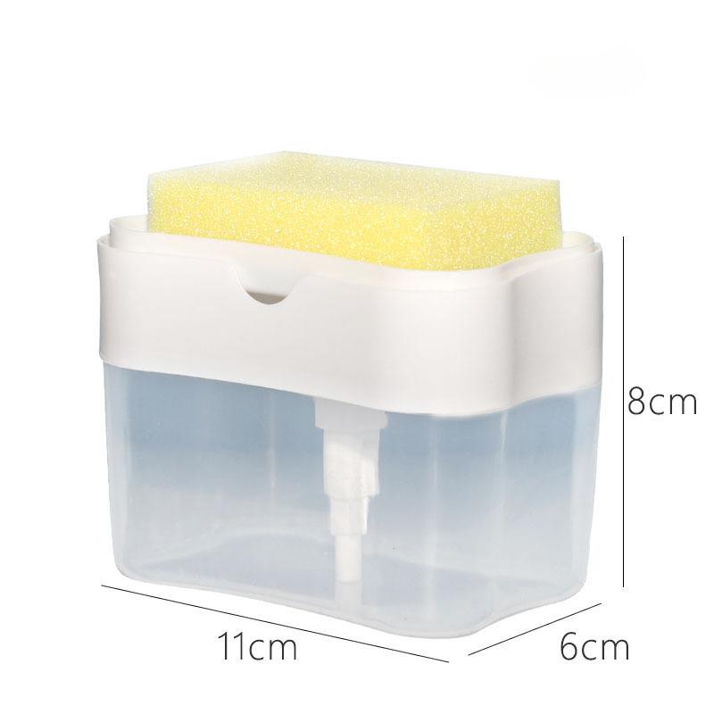 New Automatic Soap Dispenser Bottle for Liquid Soap Kitchen Sponge Soap Dispenser Ditchen Sponge Dispenser Manual