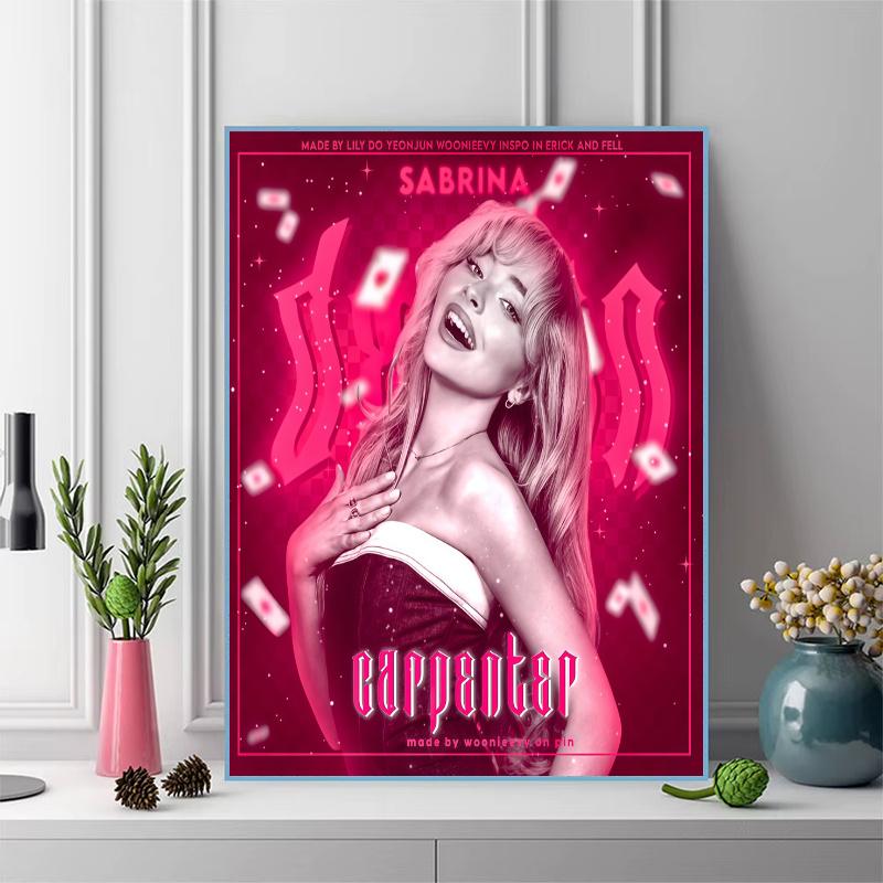 Sabrina Carpenter Magic.161 100% Round Full Drill 5D DIY Diamond Painting Embroidery Cross Stitch Rhinestone Décor
