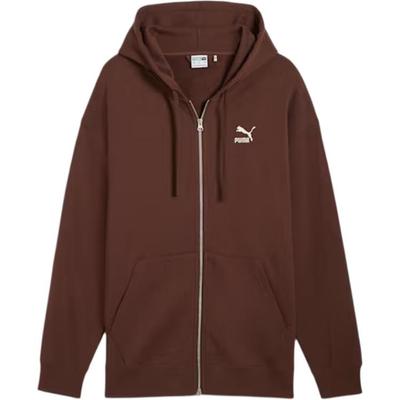Puma Classics Hoodie American Vintage Loose Fit Fashion Long Sleeve Sweatshirt Unisex Hoodies Dark-Coffee-Brown 624247-65