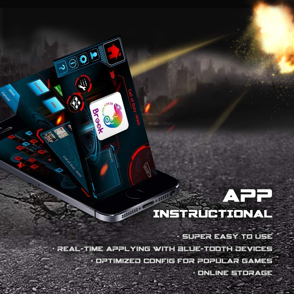 BROOK Sniper FPS High Precision Keyboard Mouse Converter Adapter Console Hot Swap Compatible with Genuine PS4/PS3/XB