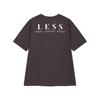 LESS 2025 Spring Cotton Loose Fit Round Neck Short Sleeve T-Shirt