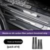 For Mazda EZ-60 EZ60 CX-6e CX6e 2026 2027 ABS steel Car Guard Cover Door Sill Threshold Scuff Plate Welcome Pedal Accessories