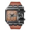 Oulm Men's Large Dial Quartz Watch - Casual Belt with Unique Square Design