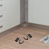 12 Sets Kitchen Cabinet Toe Kicks Furniture Leg Plinth Clips Buckle Skirting Board Trims Bracket Cabinet Leveler Kick Clips Leg