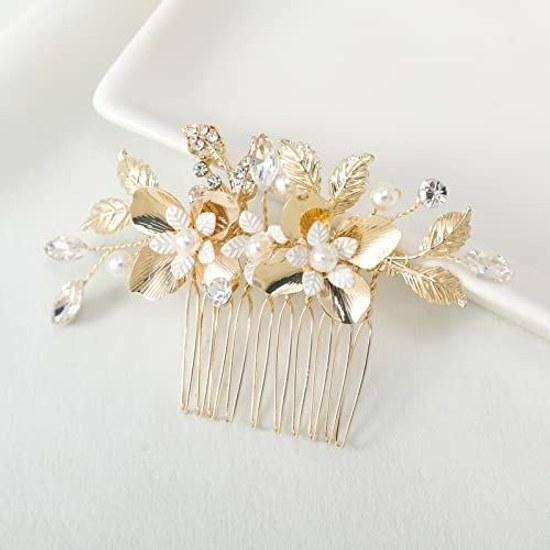 Hair ornamentheaddresscombU pin3-piece setbridehair accessoryhandmadewedding headdresshair ornamentflowerweddingreceptionafter-partypresentat attire