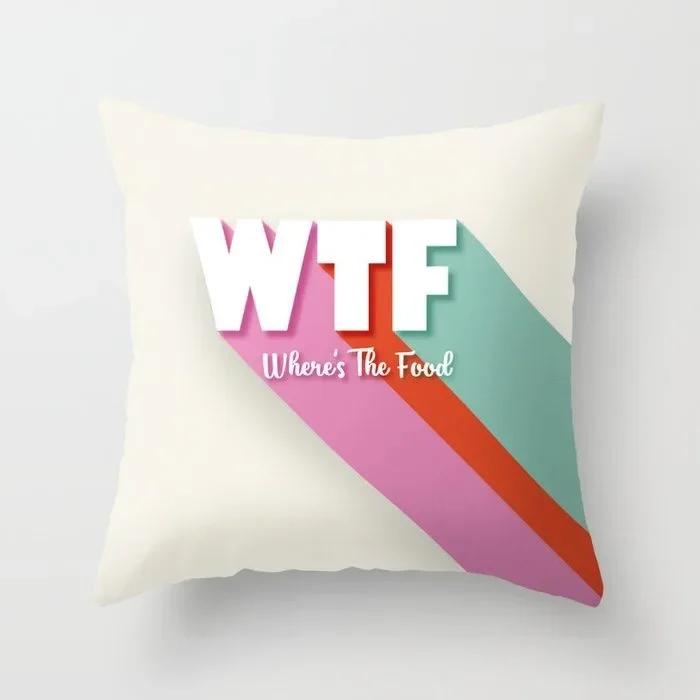 

Чехол на подушку для офисного дивана Абстрактный Простой Креативный Чехол на подушку с буквенным узором Роскошный Домашний Декор Чехол на подушку 66x66cm оранжевый