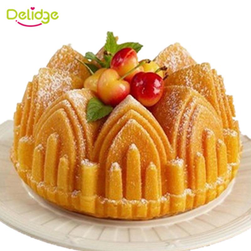 Silicone Mold 1PC Big Crown 3D Birthday Cake Decorating Tools Bread Fondant Mold Baking Pastry Tool