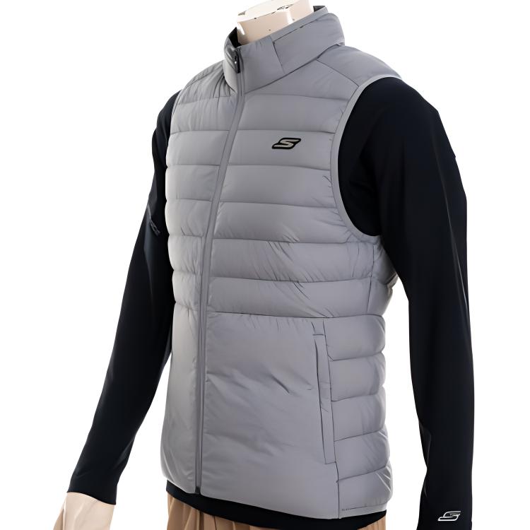 Skechers Down Vests Men's Stand Collar Moderate Other P422M006