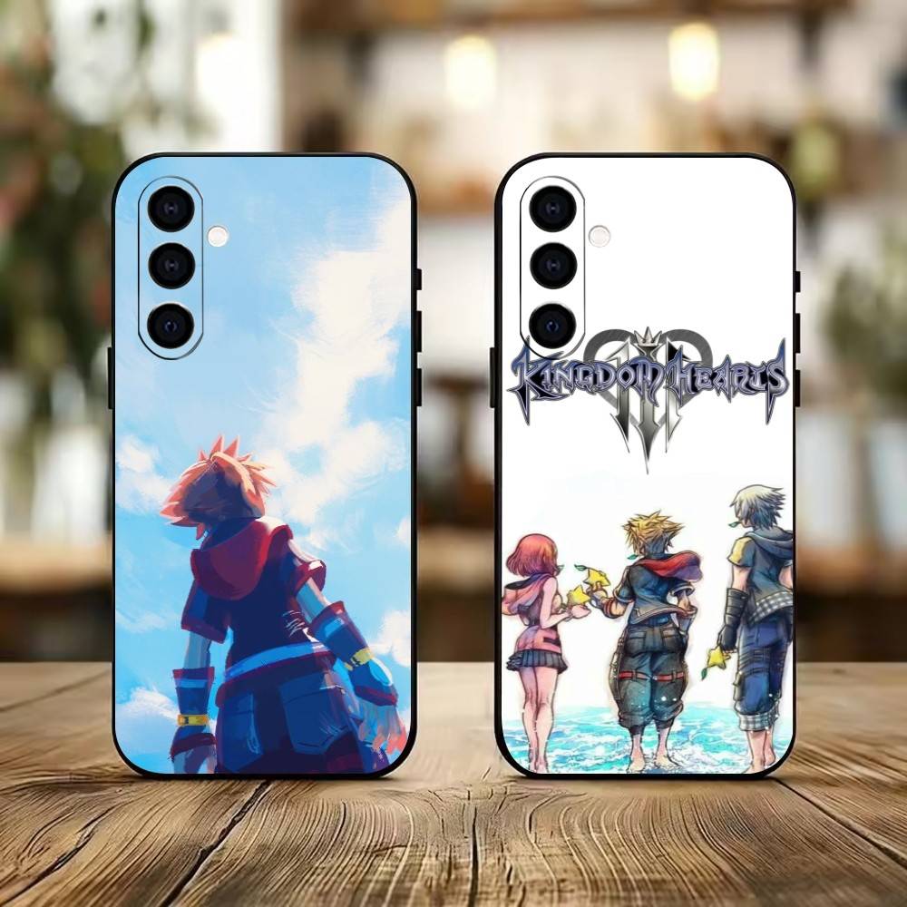 KH-Kingdoms Hearts G-Game Phone Case Black Silicone Soft For Samsung Galaxy A73,A72,A71,A70,A53,A52,A51