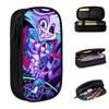 Hazbins HotelsAnime Angel Dust Pencil Cases Fun Pen Box Bags for Student Large Storage School Supplies Zipper Pencil Pouch