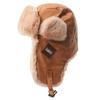 Retro Leder Pilotenmütze Herbst und Winter Herren und Damen Warme Lei Feng Mütze Fleece Ohrenschützer Radfahren Motorrad Mütze
