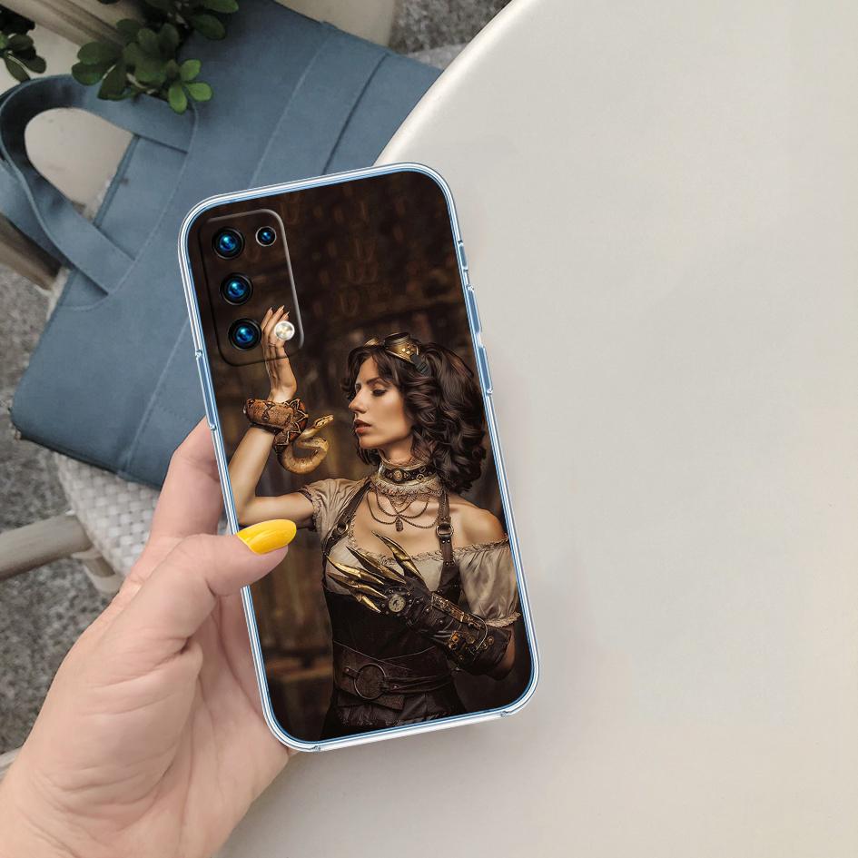PP56 Snake Design Soft Shell Transparent Phone Case for Samsung Galaxy A04 A04S A14 A23 A34 A54 M23 M33 M52 M53