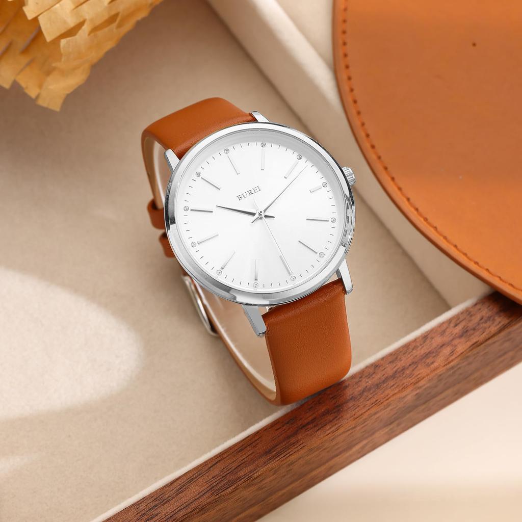 BUREI Women's Analog Quartz Watch Waterproof Female Wristwatch