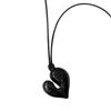 Reina's Heart Necklace: Women's High-End Black Rope Adjustable Choker & Sweater Chain
