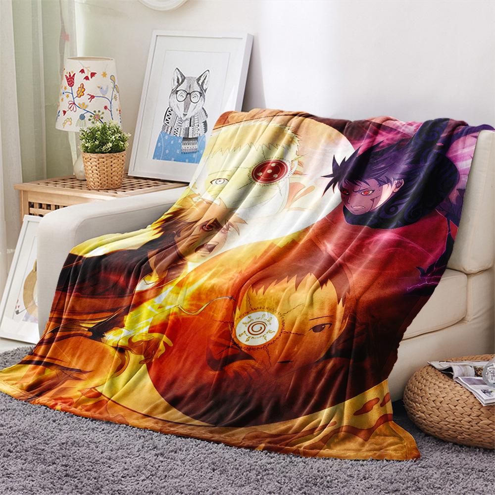 Naruto  Print Flannel Blanket, High quality Comfortable for All Seasons, Home Decor, Warmth and Comfort