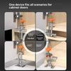 Ergonomic Cabinet Mounting Jig Alignment Wide Opening Clamp Featuring Steel Build Body NonMarring Protective Sleeves