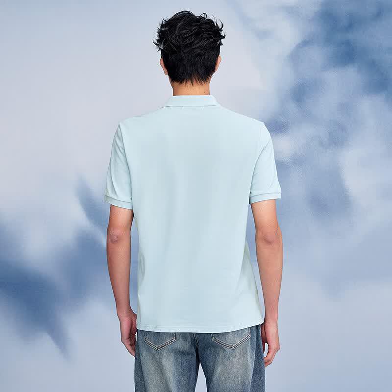 HLA Men's Dunhuang Series Cooling Polo Shirt