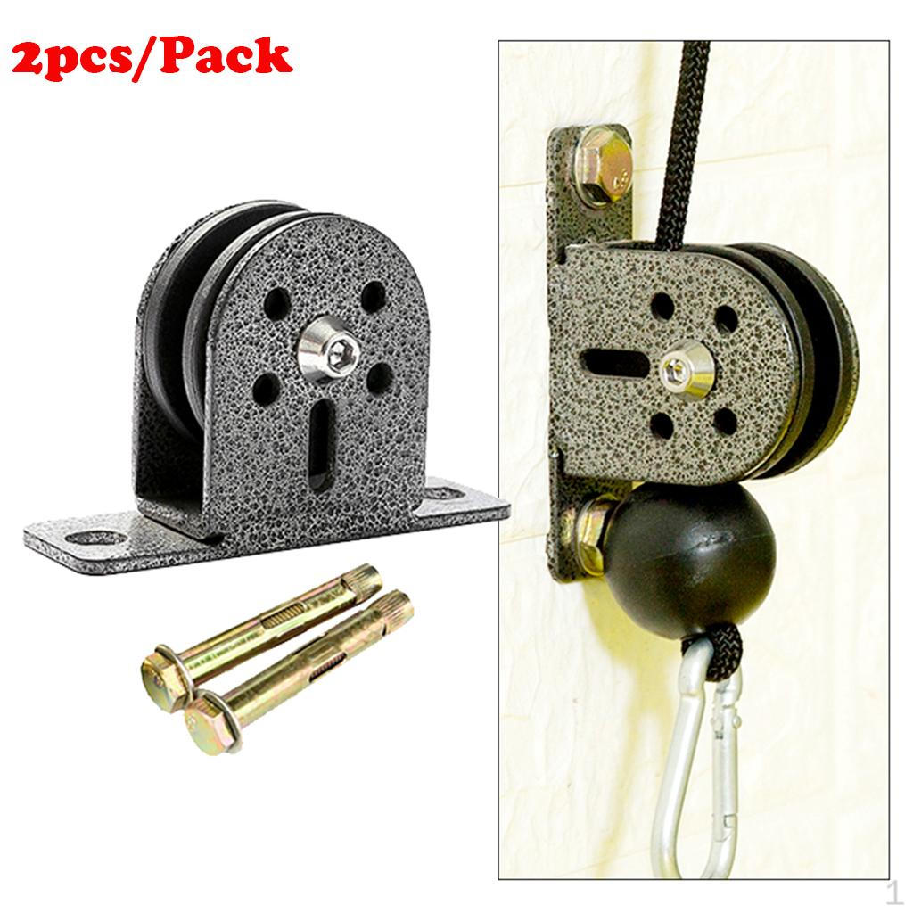 2 ks/balení Fitness kabelová kladka DIY Tahací zvedací stroj Sestavit váleček