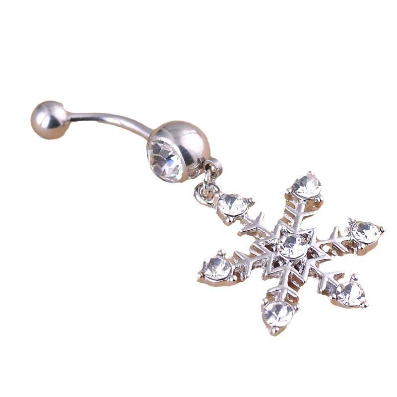 1/2 Stück Sommer Stern Schnee Bauchnabelringe Trendy Nabelpiercing Ombligo Frauen Pircing