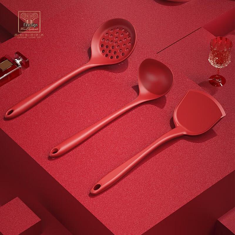 Huoxiang Silicone 3-Piece Kitchen Utensil Set